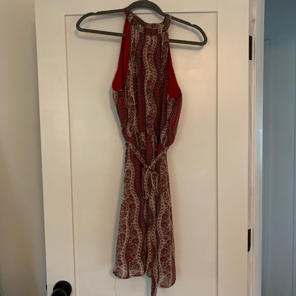 Floral patterned with high collar